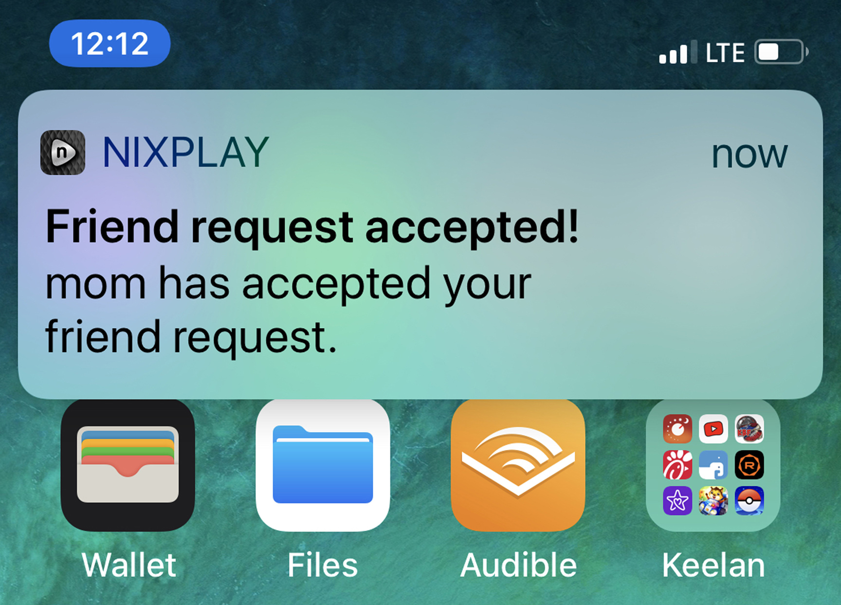 Friend request accepted on Nixplay